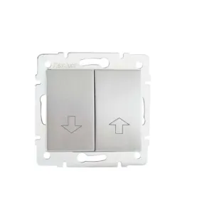 Bouton Poussoir pour Store LOGI Argent