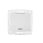 Interrupteur Encastrable Simple avec Témoin LED LOGI Blanc