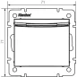 Interrupteur pour Carte Clé Hotel Encastrable LOGI Graphite