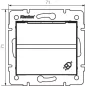 Prise avec Clapet Étanche IP44 Encastrable LOGI Crème