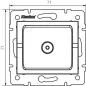 Prise TV de Passage Encastrable LOGI Graphite