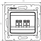 Double Prise Haut-parleur Encastrable LOGI Graphite