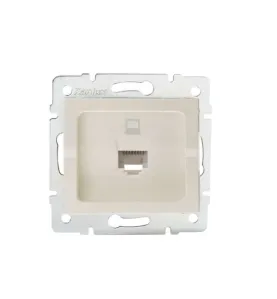 Prise Réseau Ethernet RJ45 CAT5e Encastrable LOGI Crème