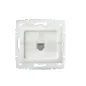 Prise Réseau Ethernet RJ45 CAT6 Encastrable LOGI Blanc