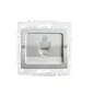 Prise Réseau Ethernet RJ45 CAT6 Encastrable LOGI Argent