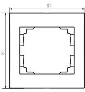 Cadre Simple LOGI Graphite