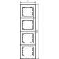 Cadre 4 Slots Vertical LOGI Blanc