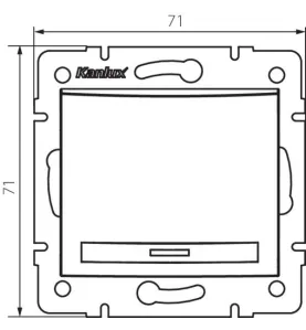 Interrupteur Encastrable Simple DOMO Blanc