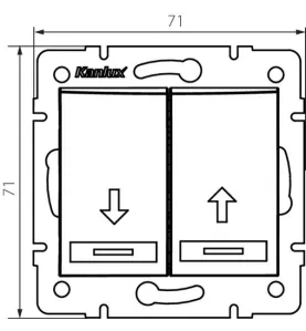 Interrupteur pour Store DOMO Graphite