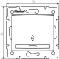 Interrupteur Encastrable Va-et-Vient Simple avec Témoin DOMO Blanc