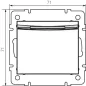 Interrupteur pour Carte Clé Hotel Encastrable DOMO Graphite