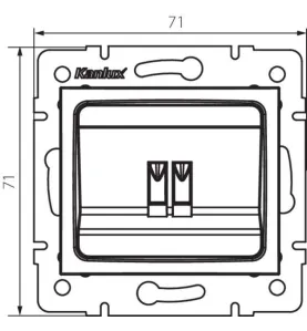 Prise Haut-parleur Encastrable DOMO Graphite