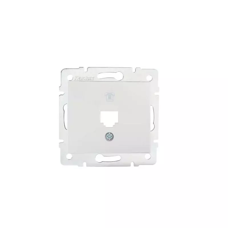 Adaptateur Réseau Ethernet RJ45 Encastrable DOMO Blanc