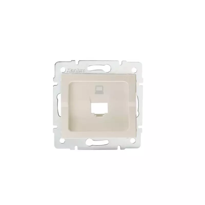 Adaptateur Réseau Ethernet RJ45 Encastrable LOGI Crème