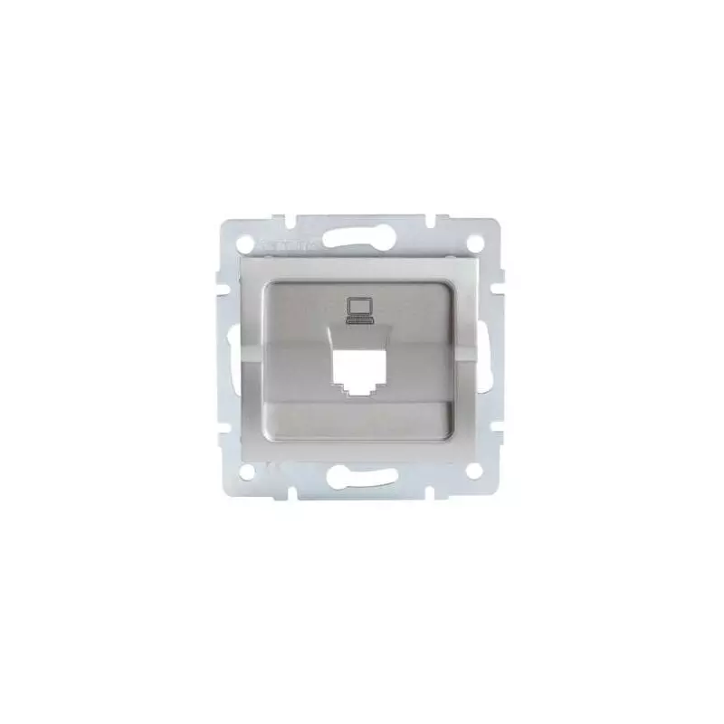 Adaptateur Réseau Ethernet RJ45 Encastrable LOGI Argent