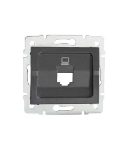 Adaptateur Réseau Ethernet RJ45 Encastrable LOGI Graphite