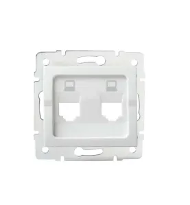 Adaptateur Réseau Ethernet 2xRJ45 Encastrable LOGI Blanc