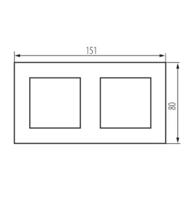 Cadre Double BIURO Blanc