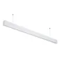 Réglette LED Fine Blanche Suspendue 40W Linkable 1200mm Blanc Naturel 4000K