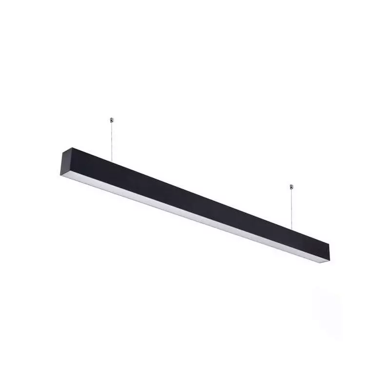 Réglette LED Fine Noire Suspendue 40W Linkable 1200mm Blanc Naturel 4000K