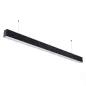 Réglette LED Fine Noire Suspendue 40W Linkable 1200mm Blanc Naturel 4000K