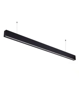 Réglette LED Fine Noire Suspendue 50W UGR19 Linkable 1200mm Blanc Naturel 4000K