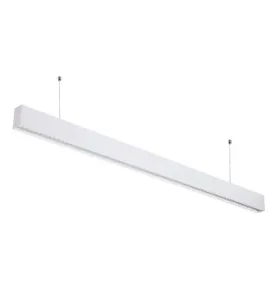 Réglette LED Fine Blanche Suspendue 50W UGR19 Linkable 1200mm Blanc Naturel 4000K