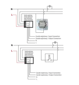 Bouton Poussoir Encastrable Simple LOGI Crème