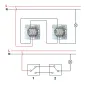 Interrupteur Encastrable Va-et-Vient Simple LOGI Blanc