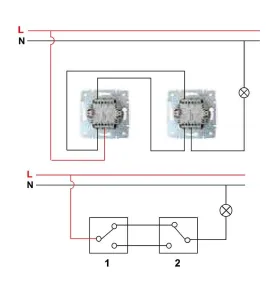 Interrupteur Encastrable Va-et-Vient Simple LOGI Blanc