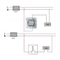 Bouton Poussoir Encastrable pour Sonnette LOGI Crème