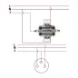 Double Prise avec Terre Encastrable LOGI Graphite