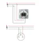 Prise avec Clapet Étanche IP44 Encastrable LOGI Crème