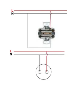 Double Prise sans Terre Complète Encastrable LOGI Graphite