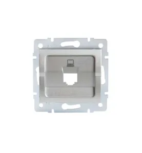 Adaptateur Réseau Ethernet RJ45 Encastrable LOGI Blanc