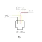 Prise RJ45 CAT5e + RJ11 Encastrable LOGI Crème