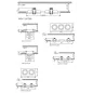 Support Spot Encastrable GU5.3 MR16 3 x 50W IP20 90mmx250mm