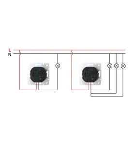 Variateur Rotatif Encastrable 100-500W DOMO Crème