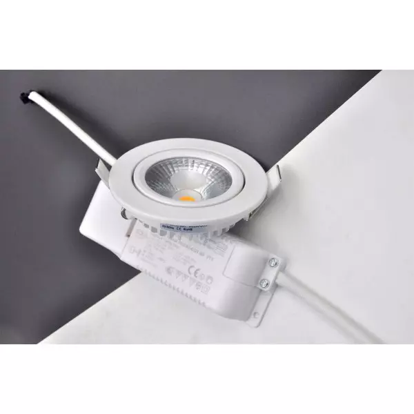 Spot LED 10W BBC RT2012 Orientable Dimmable 220V Extraplat - Blanc Chaud  3000K