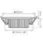 Spot encastrable 8W (70W) LED dimmable - Blanc Chaud 2700K