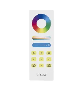 Télécommande Tactile Murale Dimmable RadioFréquence Sans Fil 1 Zone Blanc - RGB+CCT 088