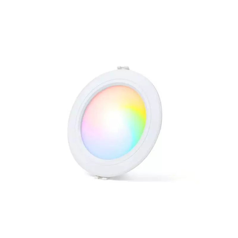 Plafonnier LED Encastrable 9W 720lm 120° Ø138mm 4/8 Zones RadioFréquence 2.4GHz - RGB+CCT 2700K-6500K 061