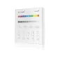 Télécommande Tactile Murale Dimmable RadioFréquence Sans Fil 4 Zones Blanc - RGB / RGBW FUTT3