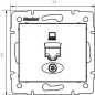 Adaptateur Réseau Ethernet RJ45 Encastrable DOMO Blanc