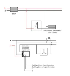 Bouton Poussoir Simple Étanche TEKNO Noir