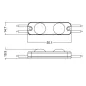 Module LED 0,72W DC12V IP67 pour Caissons Lumineux Blanc Jour 6500K