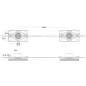 Module LED 3W DC12V IP67 pour Caissons Lumineux Double Face Blanc Jour 6500K