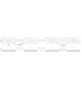 Module LED 4,5W DC12V IP67 pour Caissons Lumineux Double Face Blanc Jour 6500K