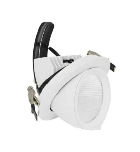 Spot LED Escargot Encastrable Rond Orientable 20W 1600lm 45° - Blanc Chaud 3000K