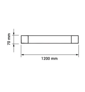 Réglette LED de bureau 120cm, 40W 3320lm (250W)